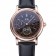 Patek Philippe Geneve Grand Complications Black Dial Tourbillon Rose Gold Bezel Black Band 622157