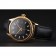 Swiss Rolex Datejust Black Dial Gold Case Black Leather Strap