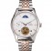 Omega De Ville Moonphase Tourbillon White Dial Stainless Steel Case Two Tone Steel Rose Gold Bracelet