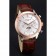 Patek Philippe Moonphase Chronograph White Dial Gold Case Brown Leather Strap 622843