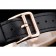 Hermes Classic MOP Dial Black Leather Strap