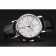 Omega Seamaster Vintage Chronograph White Dial Diamond Hour Marks Stainless Steel Case Black Leather Strap