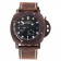 Panerai Luminor Submersible Black Dial Brown Case Brown Leather Strap