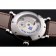 Patek Philippe Complications Moonphase Tourbillon White Dial Stainless Steel Case Brown Leather Strap