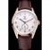 Tag Heuer Carerra Calibre 6 White Dial Red Numbers Brown Leather Band 622161