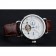 Vacheron Constantin Traditionnelle Calibre White Dial Silver Case Brown Leather Bracelet 1454065