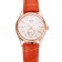 Swiss Rolex Cellini White Dial Rose Gold Case Light Brown Leather Strap
