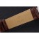 Rolex Cellini White Dial Stainless Steel Case Brown Leather Bracelet 622723