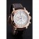 Swiss Panerai Radiomir 1940 Chronograph White Dial Rose Gold Case Brown Leather Strap