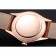 Swiss Rolex Cellini White Dial Rose Gold Case Light Brown Leather Strap