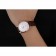 Swiss IWC Portofino Gold Case White Dial Brown Leather Bracelet 622668