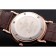 Patek Philippe Calatrava Rose Gold Dial Roman Numerals Ribbed Bezel Rose Gold Case Brown Leather Strap