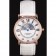 Cartier Moonphase Rose Gold Watch with White Leather Band ct254 621373