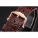 Blancpain Villeret Ultra Slim White Groved Dial Gold Numerals Rose Gold Case Brown Leather Strap