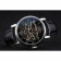Patek Philippe Grand Complications Black Skeleton Dial Stainless Steel Case Black Leather Strap 1453812