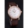 Swiss IWC Portofino Gold Case White Dial Brown Leather Bracelet 622668