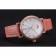IWC Portofino Moon Phase Silver Dial Rose Gold Case Diamonds Bezel Pink Leather Strap