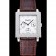 Piaget Emperador Limited Edition White Dial Engraved Silver Case Brown Leather Bracelet 1454138