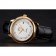 Omega De Ville Prestige White Dial Gold Case Black Leather Strap