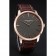 Swiss Vacheron Constantin Patrimony Grey Dial Rose Gold Case Brown Leather Bracelet 1454166