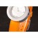 Hermes Classic MOP Dial Orange Leather Bracelet 801390