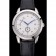 Vacheron Constantin Traditionnelle White Ship Dial Stainless Steel Case Black Leather Strap