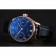 Swiss IWC Portuguese Blue Dial Gold Case Blue Leather Bracelet 1453919