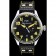 IWC Big Pilot 45mm Black And Yellow Dial Black Leather Bracelet