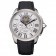 Cartier Calibre Tourbillon White Dial Stainless Steel Case Black Leather Strap 622751