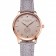 Patek Philippe Calatrava Gray Dial Diamond Markings Rose Gold Case Gray Leather Strap