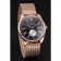 Patek Philippe Calatrava Small Seconds Black Engraved Dial Rose Gold Case And Bracelet
