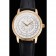 Swiss Patek Philippe Multi-Scale Chronograph White Dial Gold Case Black Leather Strap