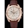 Omega Seamaster Aqua Terra Chronograph Ivory Dial Gold Case Brown Leather Bracelet 622530