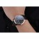 Patek Philippe Geneve Two Dial Black Dial Rose Gold Bezel Black Leather Band 622146