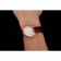 Omega De Ville Prestige Ladies White Dial Rose Gold Case Brown Leather Strap