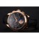 Patek Philippe Chronograph Black Guilloche Dial Rose Gold Case Black Leather Strap