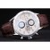 Tag Heuer Swiss Carrera Tachymeter Bezel Dark Brown Leather Strap White Dial