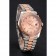 Swiss Rolex Datejust Rose Gold Dial And Bezel Stainless Steel Case Two Tone Bracelet