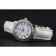 Omega De Ville Prestige Small Seconds White Dial Diamond Bezel Stainless Steel Case White Leather Strap
