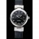 Omega Ladymatic Black Dial Black Leather Bracelet 622458