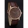 Cartier Ronde Solo Brown Dial Rose Gold Case Brown Leather Strap