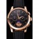 Patek Philippe Chronograph Black Guilloche Dial Rose Gold Case Black Leather Strap