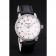 Patek Philippe Swiss Calatrava Ribbed Bezel White Dial Black Leather Strap 7657