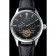 Patek Philippe Day Date Tourbillon Black Dial Stainless Steel Case Black Leather Strap 622839