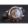 Patek Philippe Perpetual Calendar Tourbillon Two Tone Dial Rose Gold Case Black Leather Strap