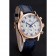 Omega Chronograph White Dial Rose Gold Case Blue Leather Strap