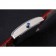 Cartier Tank MC Stainless Steel Diamond Case White Dial Red Leather Strap 622173