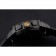 Porsche Design Indicator Black Dial Gold Numerals Black PVD Case Black Rubber Strap