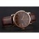 Cartier Ronde Solo Brown Dial Rose Gold Case Brown Leather Strap