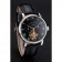 Patek Philippe Complications Moonphase Tourbillon Black Dial Stainless Steel Case Black Leather Strap